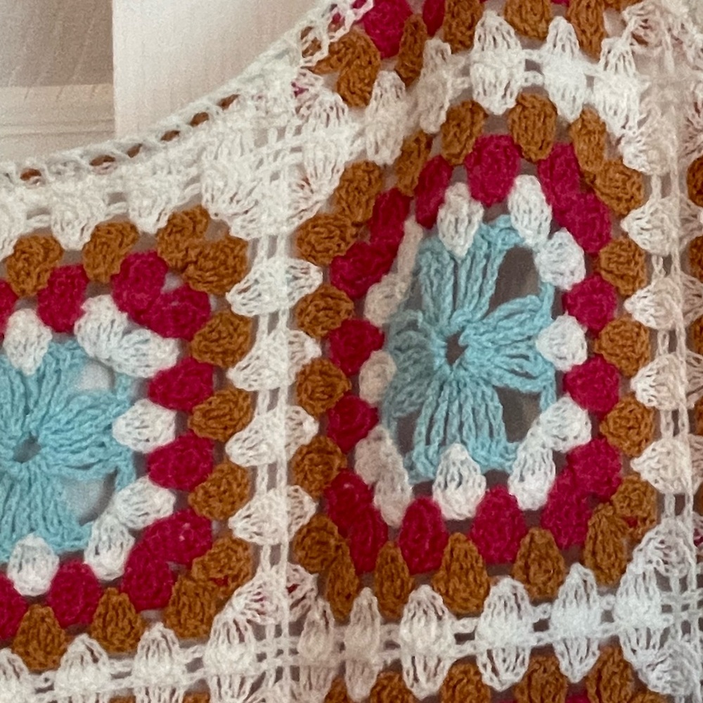 Willow & Wind EUC Boho Women’s Crochet Tank Lined Mini Dress Size S Cottagecore - Picture 6 of 12